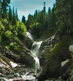 Bloucher Falls Van Trump Creek in Mt Rainier National Park 2traveldads.com