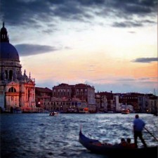 gondola sunset