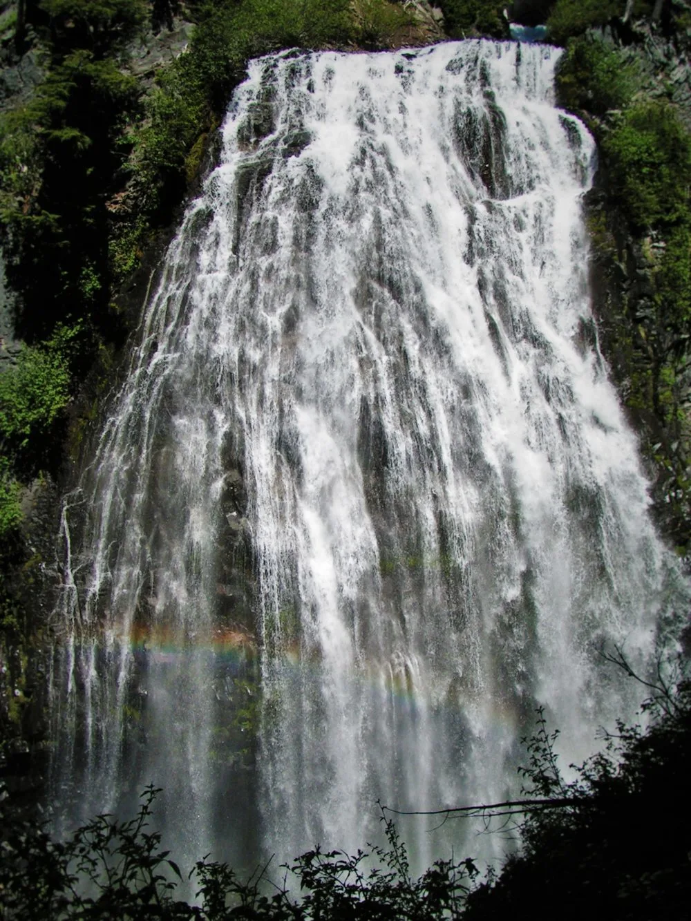 Narada Falls Rainbow Mist in Mt Rainier National Park 2traveldads.com