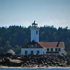 Point Wilson Lighthouse Fort Worden Port Townsend from Water 2
