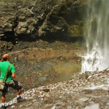 Rob Taylor at Comet Falls in Mt Rainier National Park 2traveldads.com