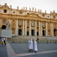 St Peters Basillica with Nuns from Wandering Wagars 1