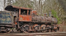 Steam Engine in Railroad Graveyard Snoqualmie Washington 7