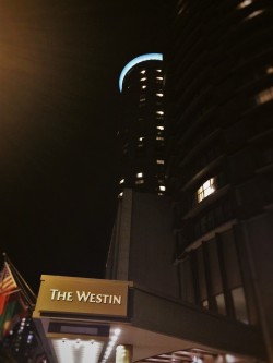 View of the Westin Seattle at Night 2traveldads.com
