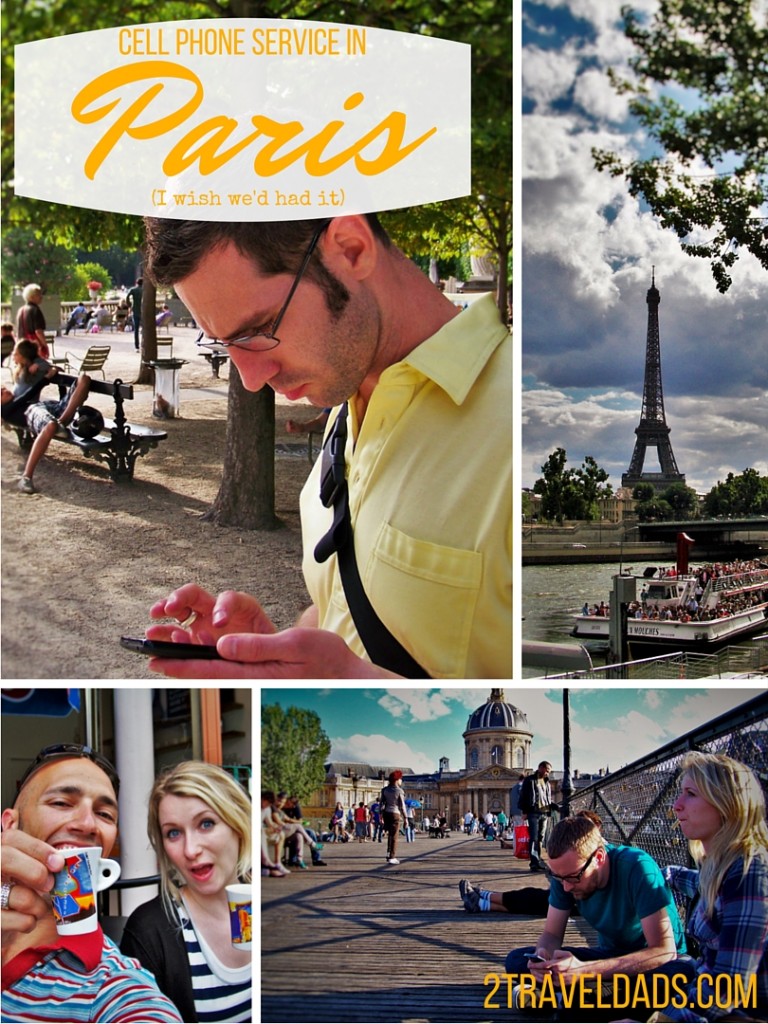 When we roamed around Paris we got lost & separated a few times. If we'd had cell phone service in Paris we would've had a bit more fun. Insidr is for that. 2traveldads.com