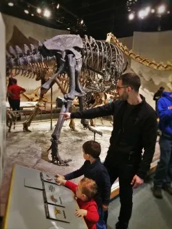 Chris Taylor and Dudes in Prehistoric Journey in Denver Museum of Science and Nature 1