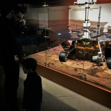 Chris Taylor and Moon Rover in Denver Museum of Science and Nature 1