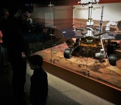 Chris Taylor and Moon Rover in Denver Museum of Science and Nature 1