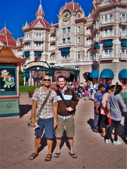 Chris and Rob Taylor in Disneyland Paris 1