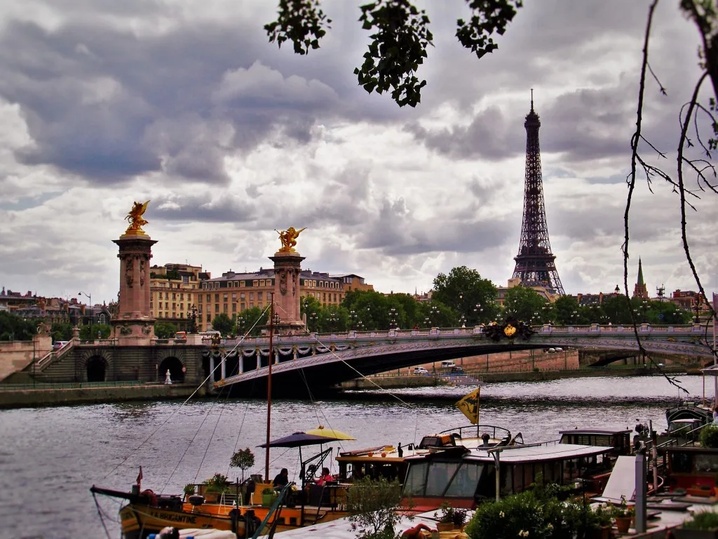 Eiffel Tower from Pont Alexandre 3