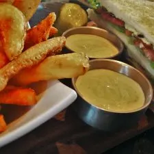 Fries and Jalepeno Ranch at Fireside Lounge at Inverness Hotel Denver Colorado 1