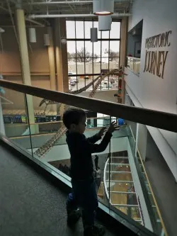 LittleMan and Plesiosaur at Prehistoric Journey in Denver Museum of Science and Nature 1