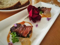 Maple Pork Belly at Restaurant 301 at Carter House Inn Eureka 1