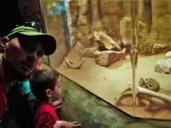 Rob Taylor and LittleMan with Rattlesnake at Denver Downtown Aquarium 1