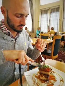 Rob Taylor and Pork Belly at Restaurant 301 at Carter House Inn Eureka 1