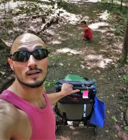 Rob Taylor and dudes hiking at Kennesaw Mountain National Battlefield 3