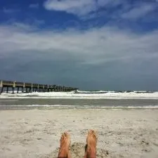 Rob Taylor feet at Jacksonville Beach Florida 2