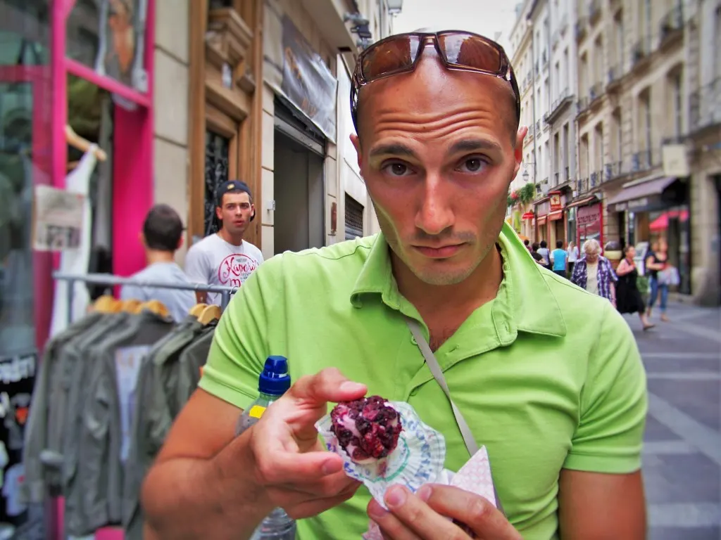 Rob Taylor with Chevre en Robe in Montmartre Paris 1