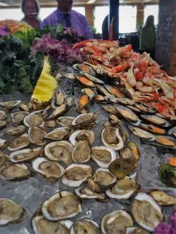 Seafood Buffet at Easter Brunch in Garden Terrace at Inverness Hotel Denver Colorado 1