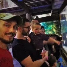 Taylor Family in Wharf Themed area at Denver Downtown Aquarium 1