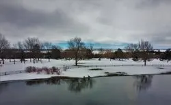 View from Fireside Lounge at Inverness Hotel Denver Colorado 1