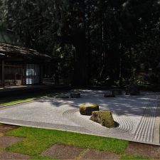 Zen Garden in Japanese Garden at Bloedel Reserve Bainbridge Island 1