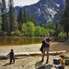 Taylor Family having a picnic at Cathedral Picnic Area in Yosemite National Park 2