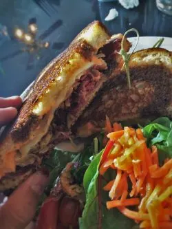 Corned Beef Ruben at Grove Dining Room John Muir Lodge in Kings Canyon National Park 1