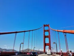 Crossing the Golden Gate Bridge from Welcome Center GGNRA 1