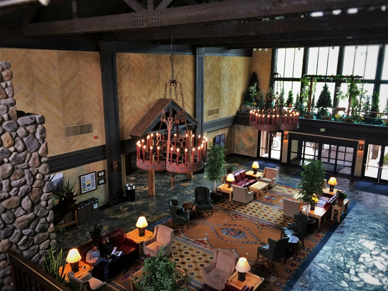 Grand Lobby at Tenaya Lodge Yosemite 2traveldads.com