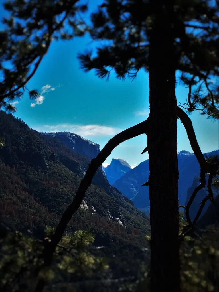 Half Dome from afar in Yosemite National Park 1