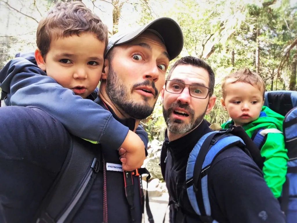 Taylor Family hiking in Yosemite National Park 1