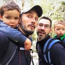 Taylor Family hiking in Yosemite National Park 1