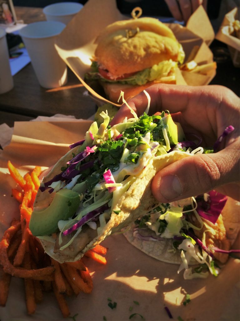Fish Tacos at Fishertarian Bodega Bay