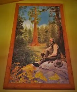 John Muir Painting in John Muir Lodge in Kings Canyon National Park 2