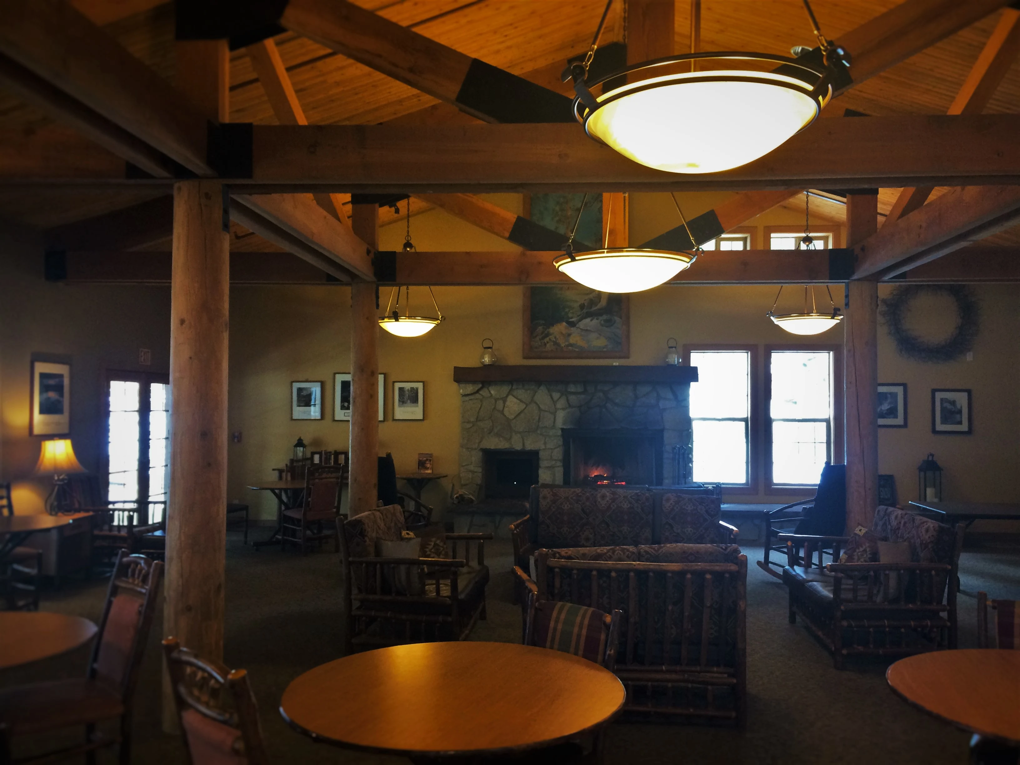 Lobby in John Muir Lodge in Kings Canyon National Park 1