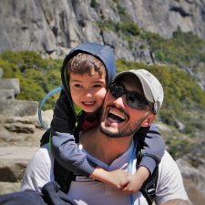 Rob Taylor and LittleMan hiking at Hetch Hetchy Yosemite National Park 4