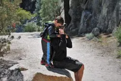 Rob Tayloy using Piggyback Rider at Hetch Hetchy Yosemite National Park 5