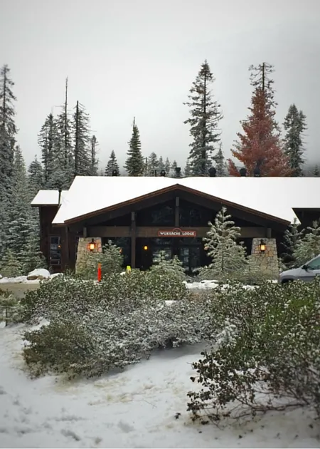 Snow at Wuksachi Lodge Sequoia National Park 2traveldads.com