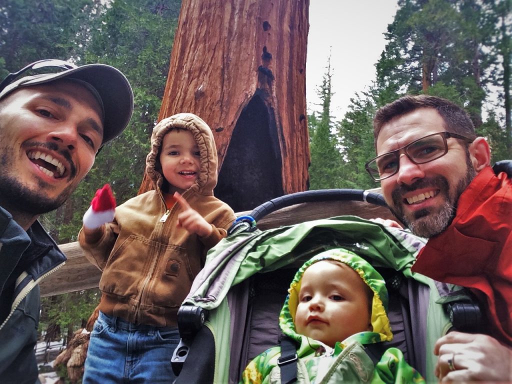 Taylor Family and General Grant Tree Snow in Grant Grove in Kings Canyon National Park 1