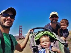 Taylor Family and Golden Gate Bridge from Welcome Center GGNRA 1