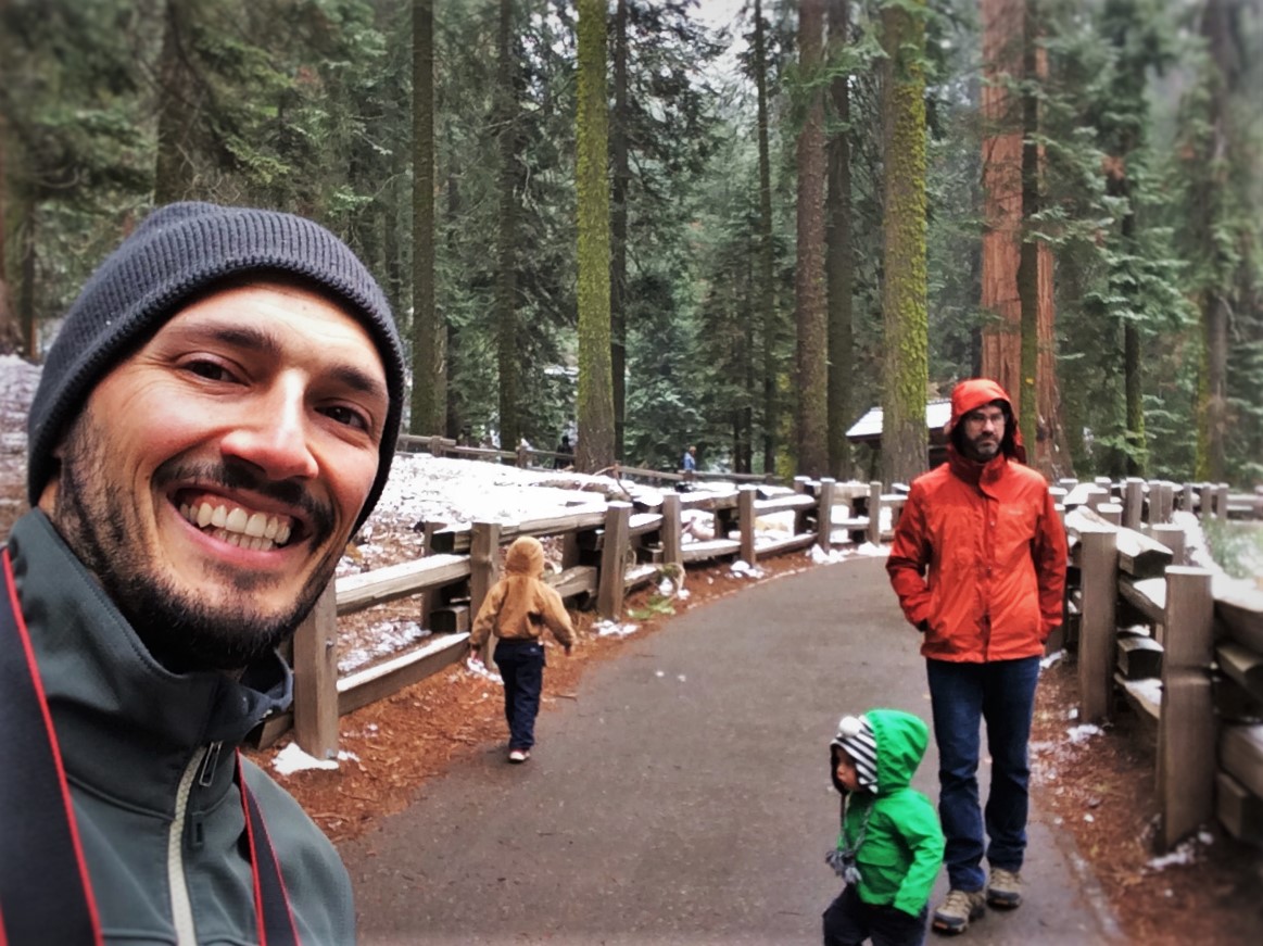Taylor Family at General Sherman Tree trails in Sequoia National Park 1