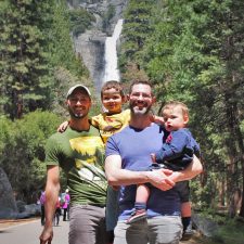 Taylor Family at Yosemite Falls in Yosemite National Park 2