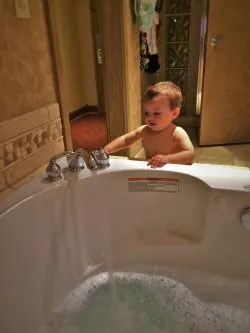 TinyMan with Jetter Tub at Tenaya Lodge Yosemite 1