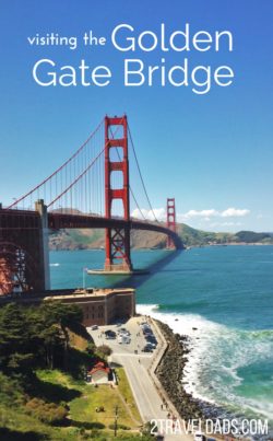 Of all the American icons, the Golden Gate Bridge is the most recognizable for our kids, so we had to stop! What to expect and how to visit San Francisco's Golden Gate Bridge. 2traveldads.com