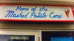 Home of the Mashed Potato Cone at Trinidad Head Lighthouse Cafe 2traveldads.com