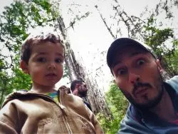 Chris and Rob Taylor in Redwood National Park