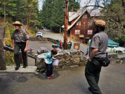 LittleMan doing Junior Ranger Program at Oregon Caves National Monument