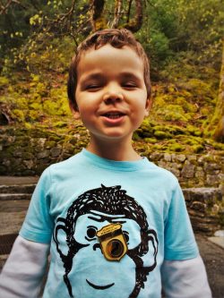 LittleMan doing Junior Ranger Program at Oregon Caves National Monument