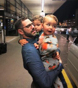 Chris Taylor and Kids at SeaTac